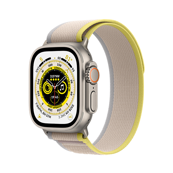 Apple Watch Ultra Bouc Trail jaune