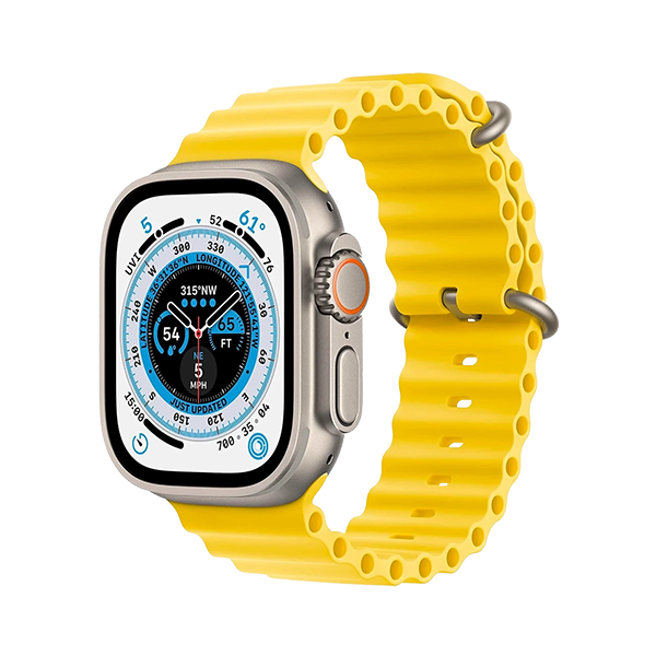 Apple Watch Ultra Ocean band jaune