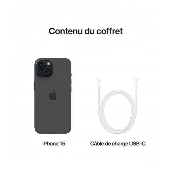 iPhone 15 noir 128go