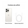 iPhone 15 Pro Max 512go Titane Blanc