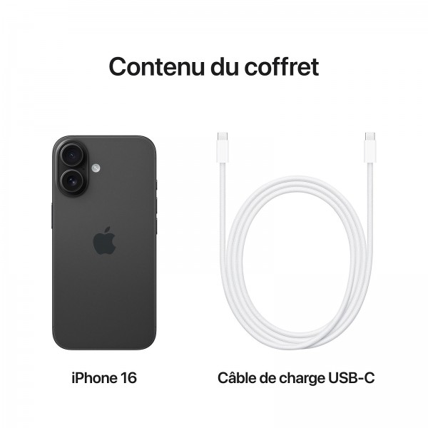 iPhone 16 256go noir