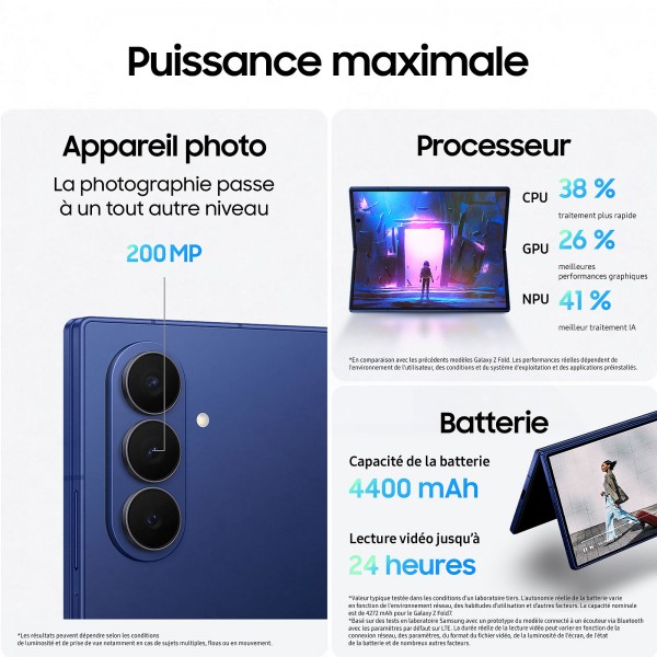 Samsung Fold 7 12/512go Noir Absolu