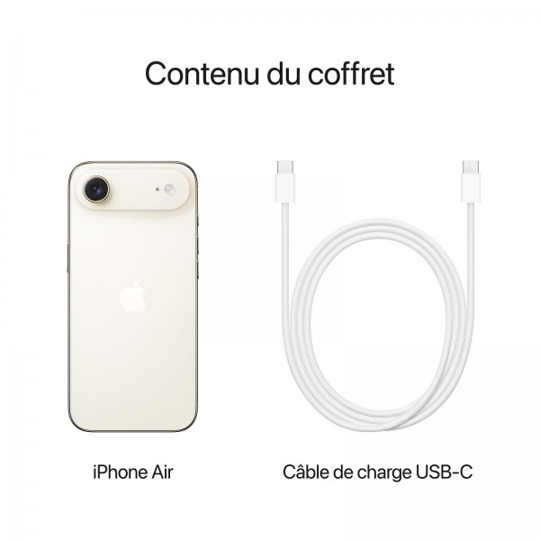 iPhone Air 512go Or clair