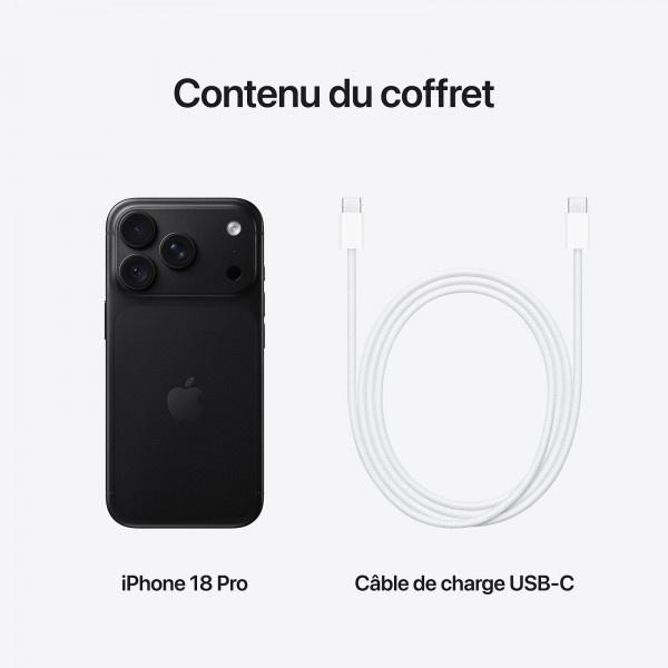 iPhone 18 Pro 256go Noir