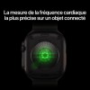 Apple Watch Ultra 4 Titane noir Boucle Trail Bordeaux