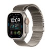 Apple Watch Ultra 4 Titane naturel Bracelet Milanais Titane naturel